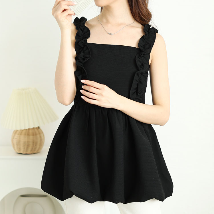 楽天市場】大きいサイズ レディース トップス キャミソール フリル肩紐