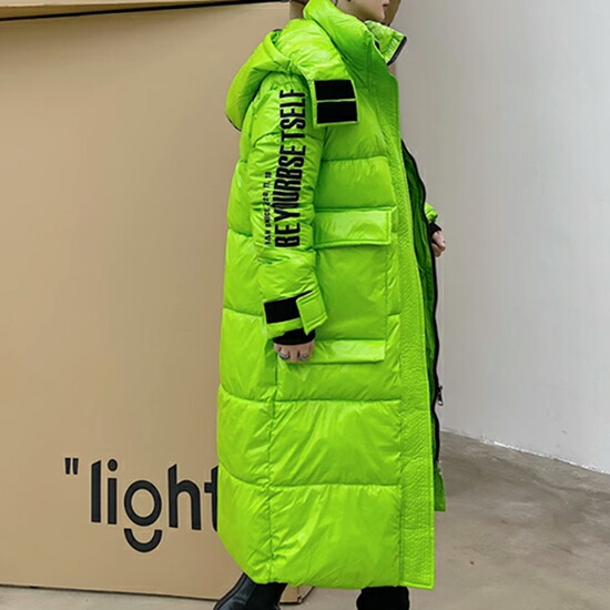 楽天市場】ダウンジャケット メンズ ロング丈 V系 ダウンコート メンズ