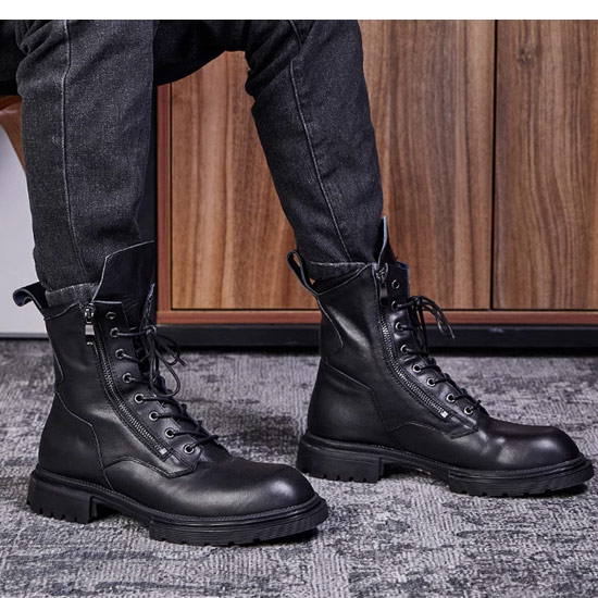 楽天市場】V系 ブーツ メンズ モード系 コンバットブーツ 本革 モード
