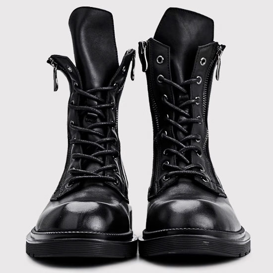 楽天市場】V系 ブーツ メンズ モード系 コンバットブーツ 本革 モード