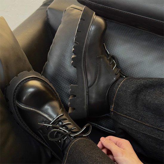 楽天市場】V系 ブーツ メンズ モード系 ブーツ 本革 モード系 レザー