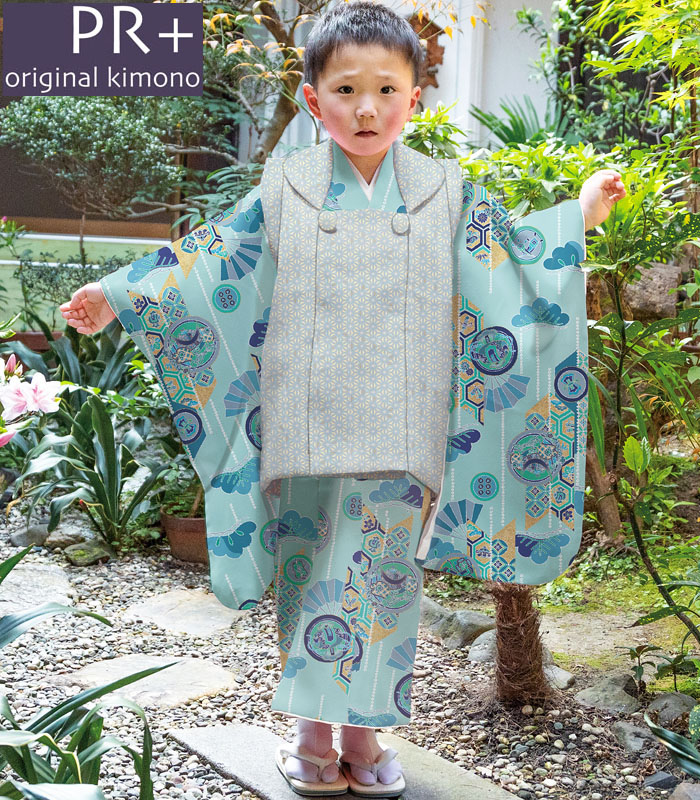 楽天市場】七五三 753 着物 3歳 男の子 被布セット PR＋ ブランド