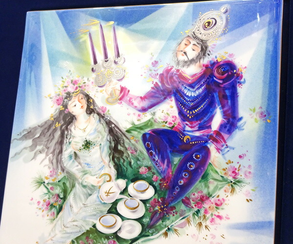 楽天市場】【質コニシ】【Meissen/マイセン】陶板画 魔法の絨毯