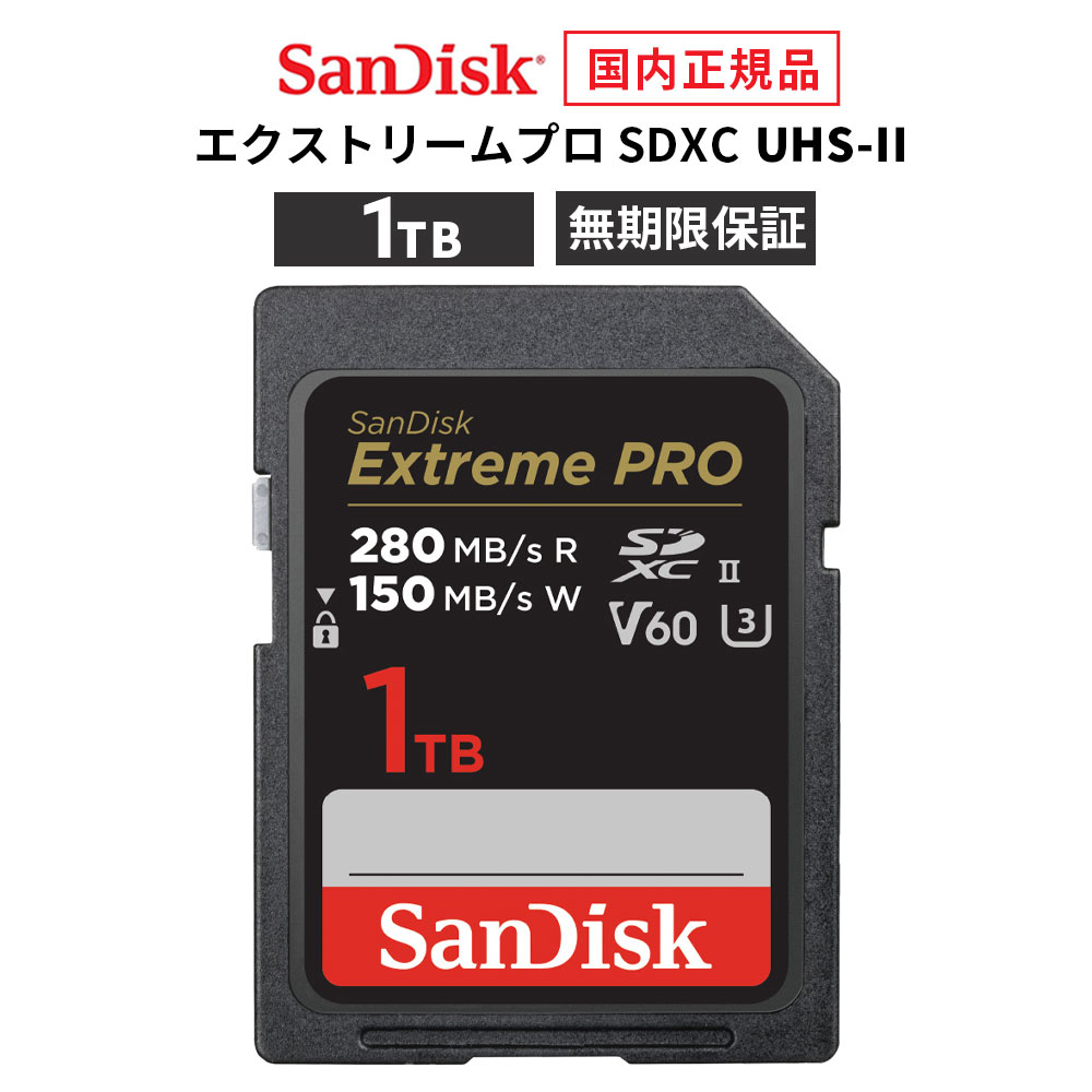 楽天市場】sandisk sd extreme pro 1tbの通販