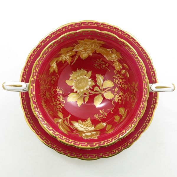 ウェッジウッド トンキン ルビー デミタスカップ＆ソーサー ①
