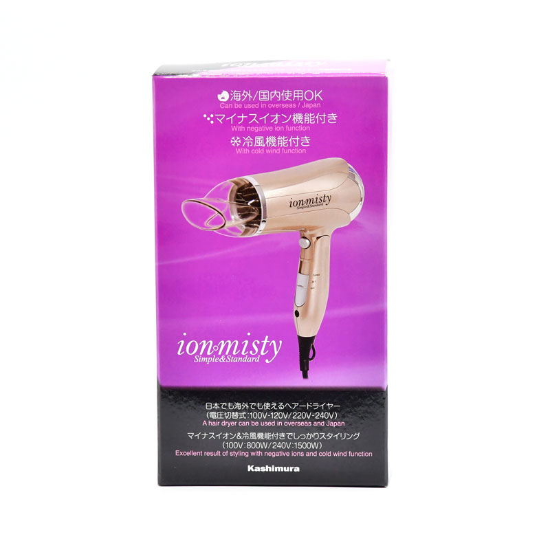 楽天市場】ヘアードライヤー 海外対応 イオンミスティ TI-168 800W