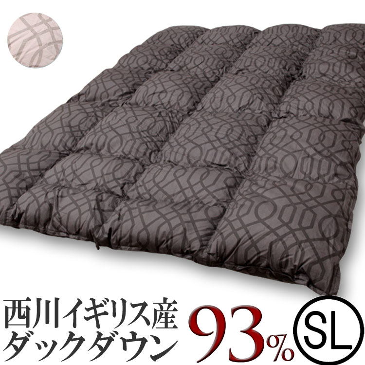 楽天市場】西川羽毛布団 西川リビング イギリスダックダウン93％羽毛