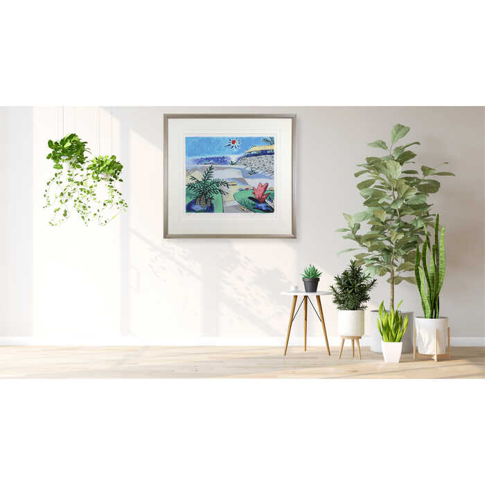 楽天市場】絵画 平野琳人 シルクスクリーン 版画 『赤い木』 太陽 木