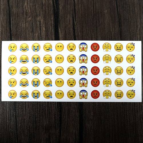 楽天市場】絵文字 シール ステッカー 1320片セット 全33種 かわいい