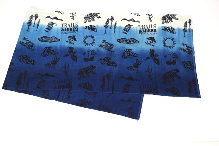 楽天市場】阿波藍染 スポーツ手ぬぐい 手染め アウトドア トレイル