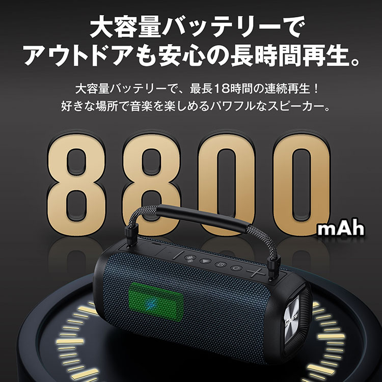 楽天市場】大音量 多機能 防水 IPX7 スピーカー ポータブル拡声器