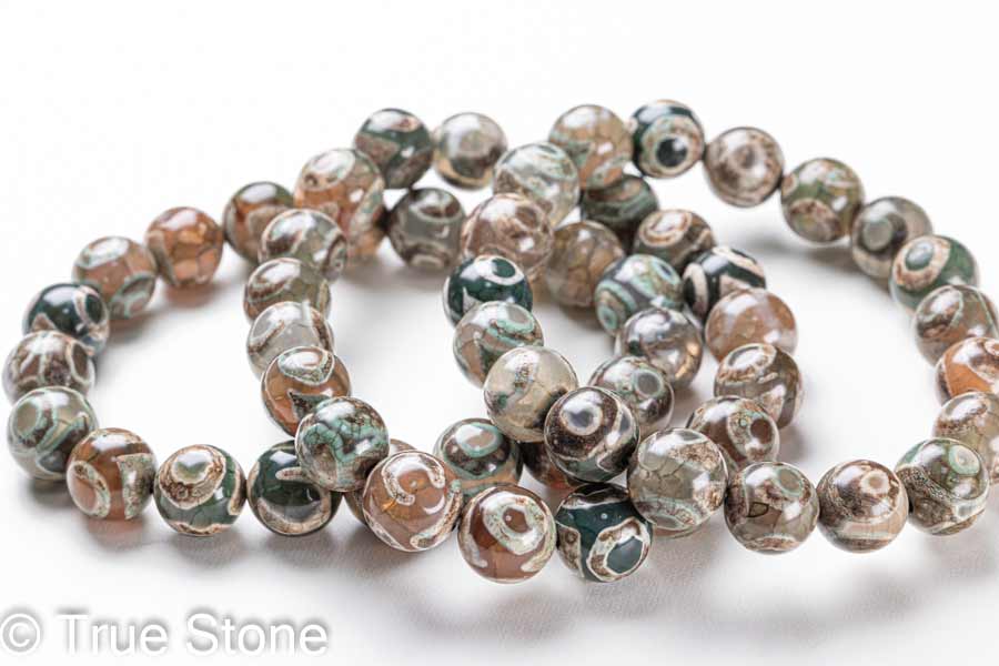 楽天市場】三眼天珠 ブレスレット 9.7mm-10.5mm 天珠 てんじゅ