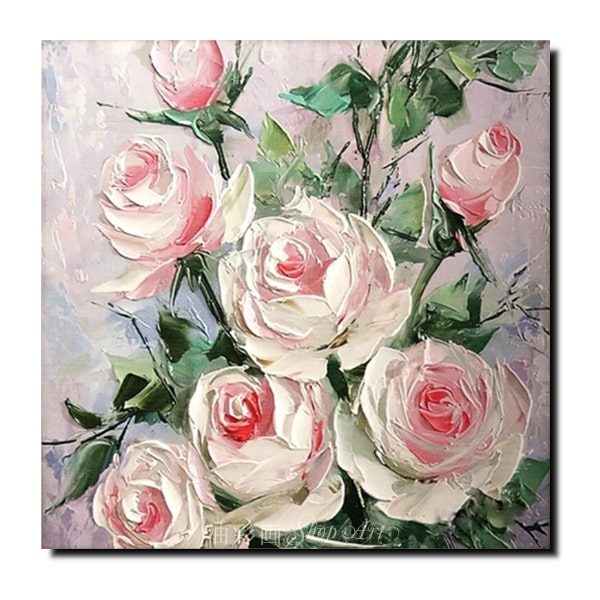 楽天市場】壁掛け【絵画】【お花の絵】【油絵】手書きの油彩画【絵