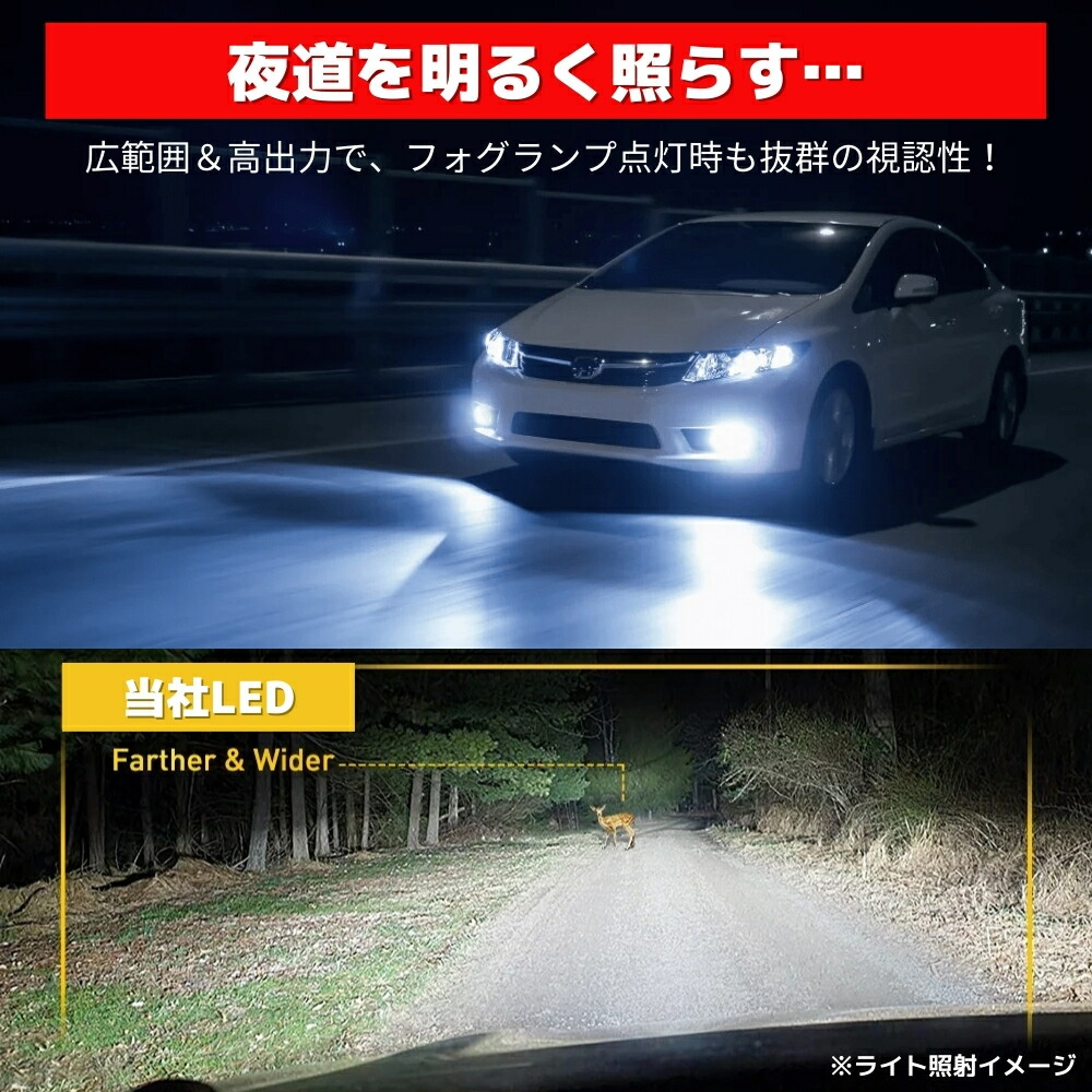 楽天市場】2色切り替え LEDフォグランプ H3 プレジデント G50系 98.12