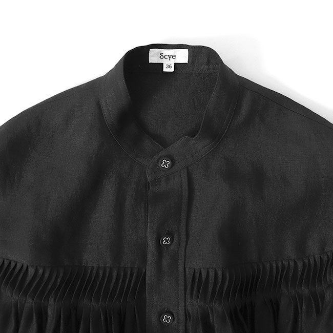 楽天市場】Scye サイ リネン ピンタックブラウス 1222-31016 ギャザー