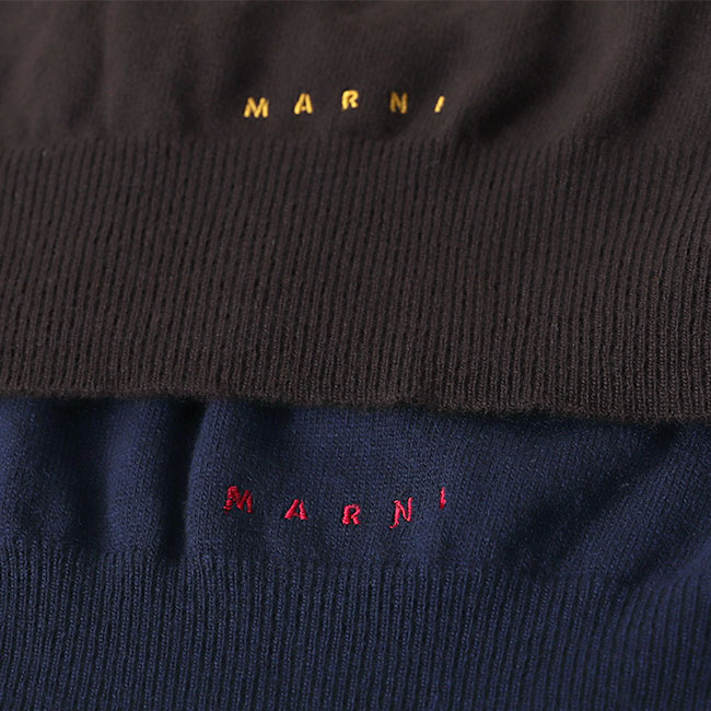 楽天市場】MARNI マルニ クレイジーパターン ミニロゴ刺繍 ニット