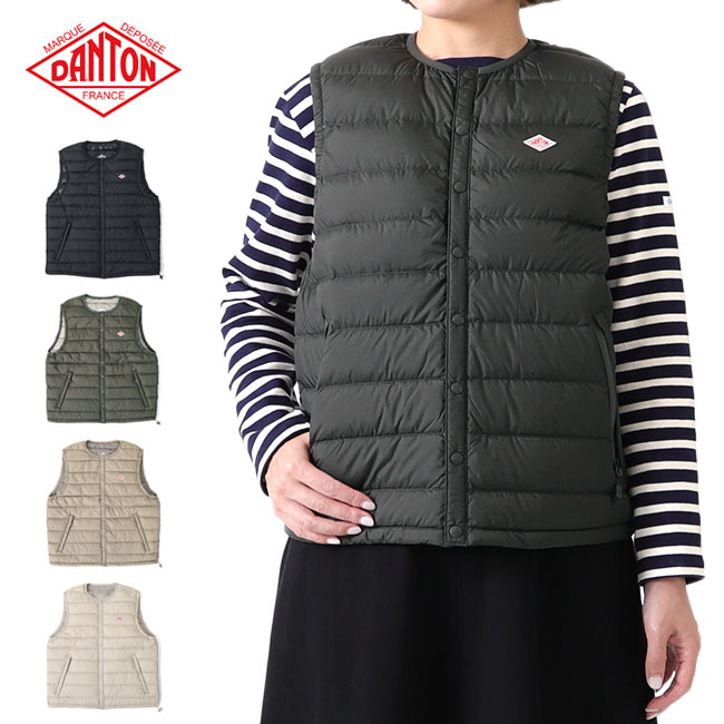 楽天市場】DANTON ダントン クルーネック キルディング インナーダウン