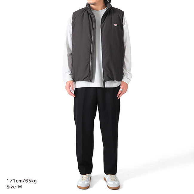 楽天市場】DANTON ダントン スタンドカラー ジップアップ ダウンベスト