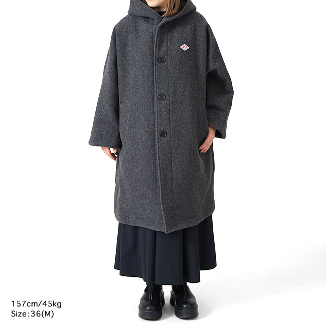 楽天市場】DANTON ダントン フード付き ウール ライトパイル ロング