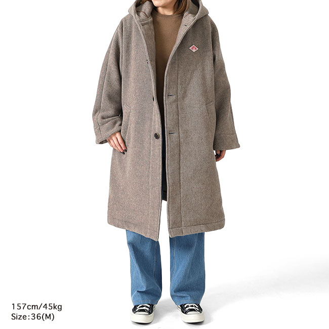 楽天市場】DANTON ダントン フード付き ウール ライトパイル ロング