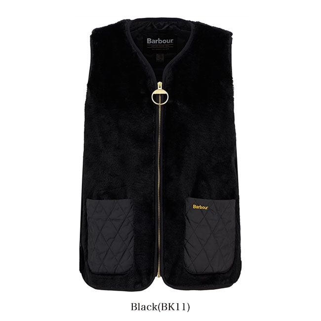 楽天市場】Barbour バブアー フェイクファー ベスト LGI0201 ジレ