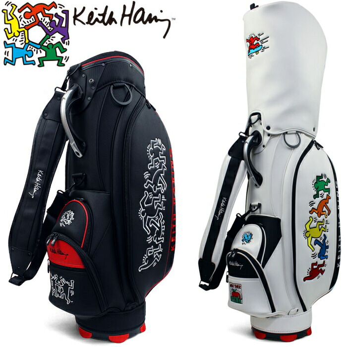 楽天市場】キースヘリング KHCB-07 キャディバッグ 5Figs 9型 【Keith
