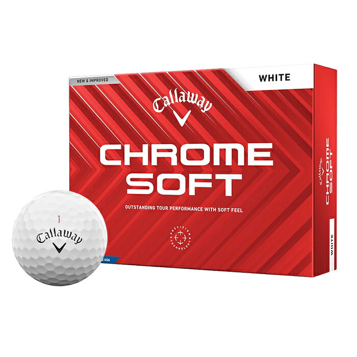 楽天市場】キャロウェイ Callaway ゴルフ ボール クロムソフト CHROME