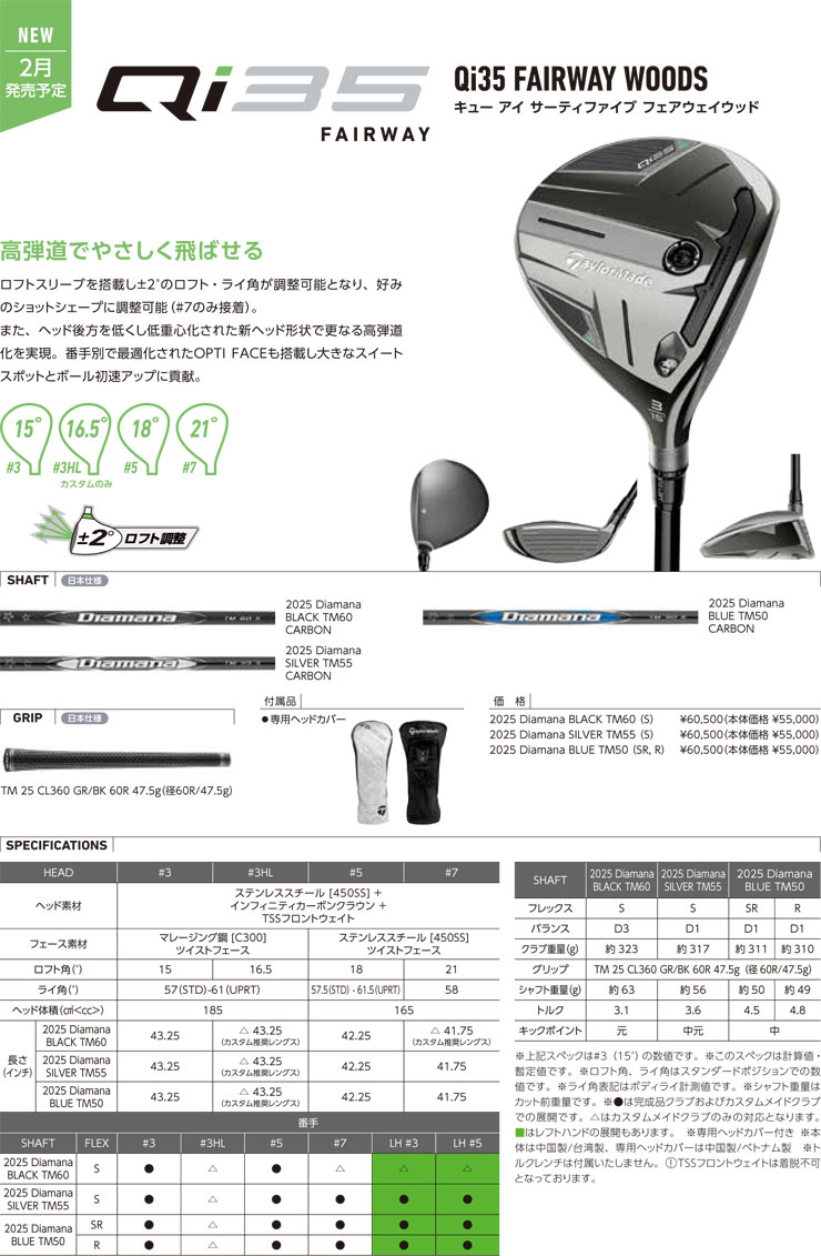 楽天市場】[SALE価格] テーラーメイド Qi35 フェアウェイウッド