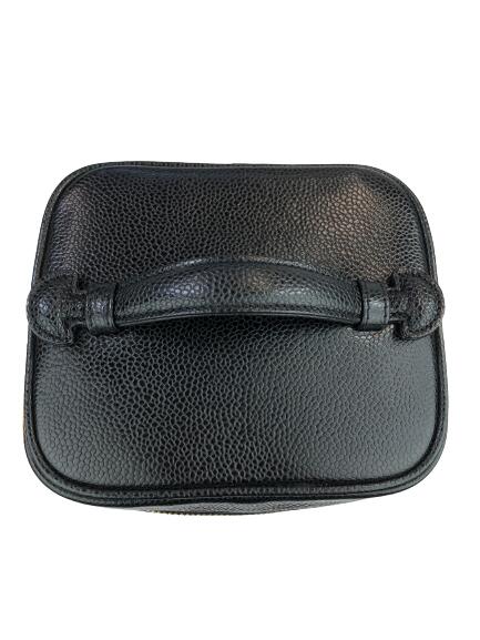 楽天市場】CHANEL キャビアスキン バニティ 化粧ポーチ ブラック