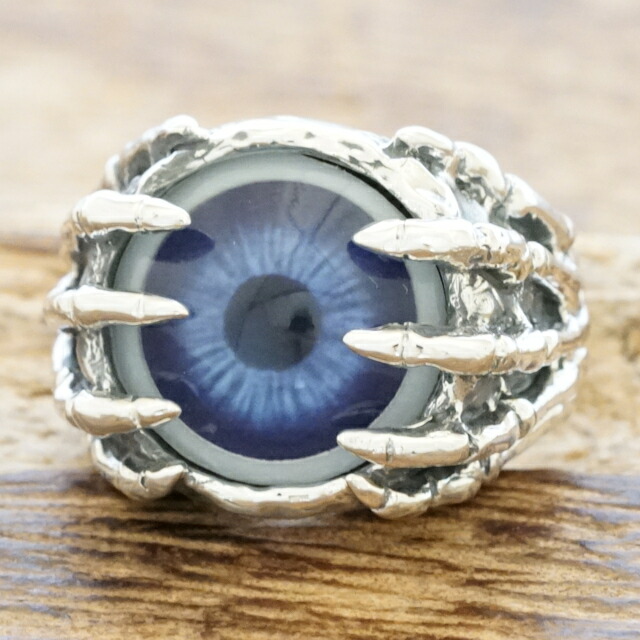 楽天市場】義眼 目玉 リング 指輪シルバーメンズ レディース