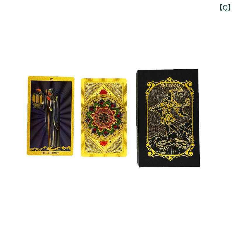 楽天市場】タロットカード 金箔 プラスチック製 PVC 防水 カラー印刷
