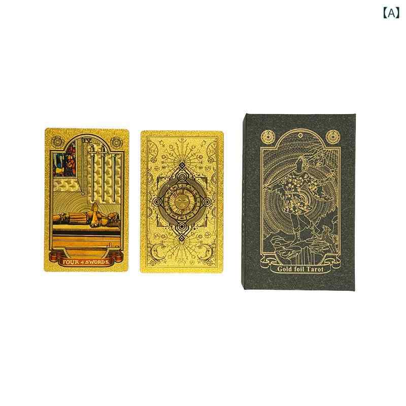 楽天市場】タロットカード 金箔 プラスチック製 PVC 防水 カラー印刷