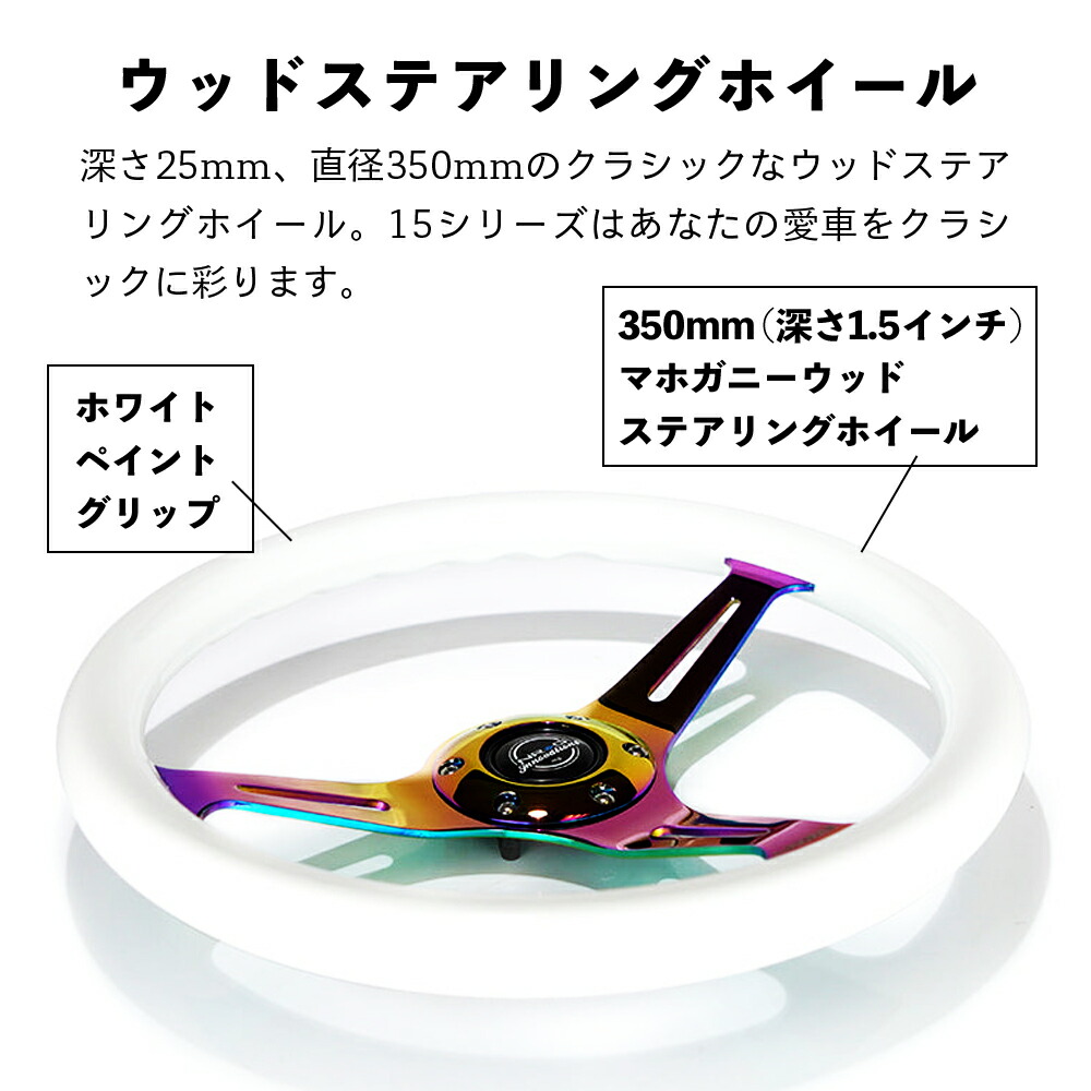 楽天市場】【 送料無料 】 NRG ST-015 ウッド ステアリング ホイール