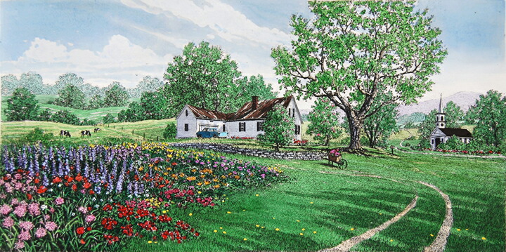 楽天市場】キャロル・コレット 「Summer Story」Collette 手彩色銅版画