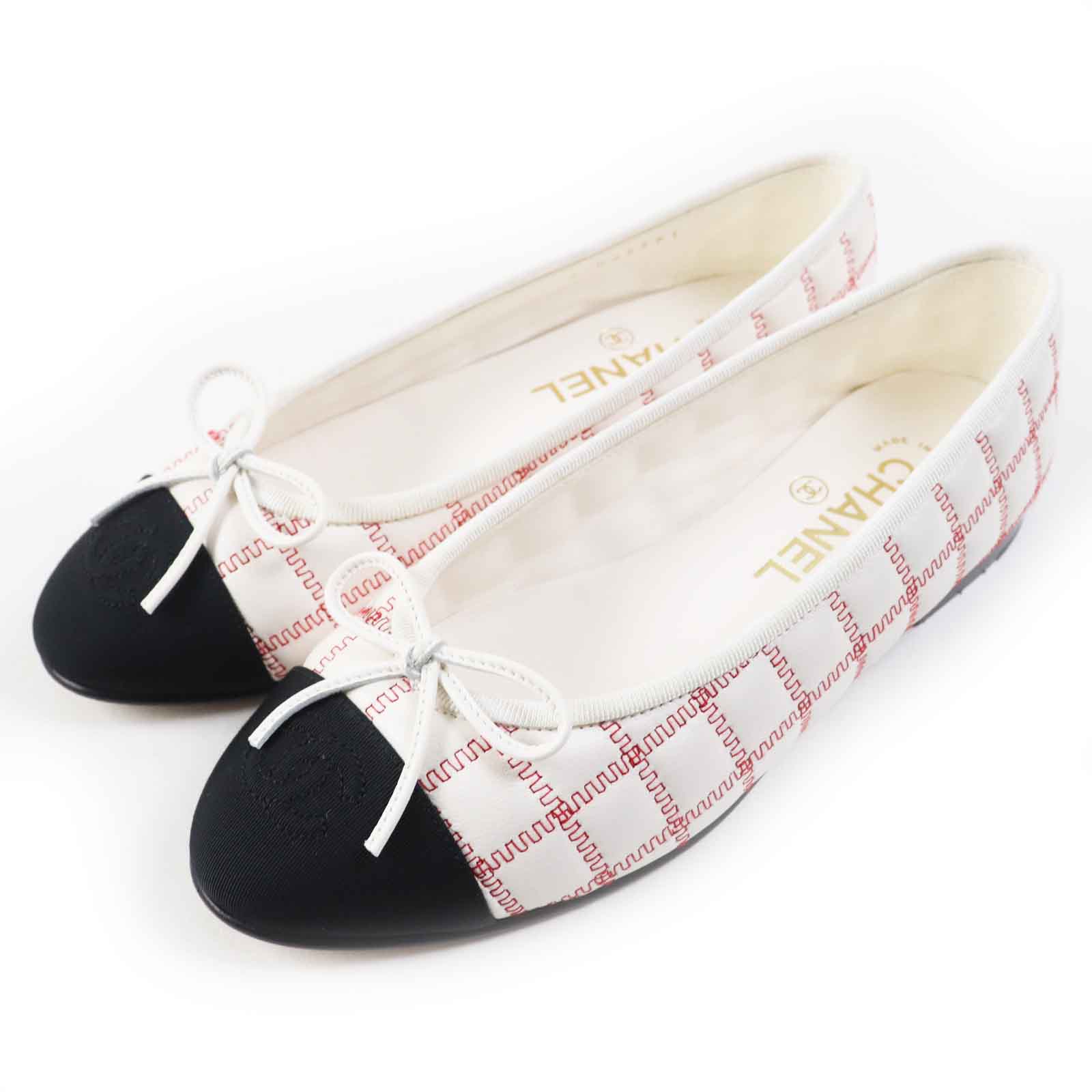 楽天市場】シャネル（カラーレッド）（バレエシューズ｜レディース靴