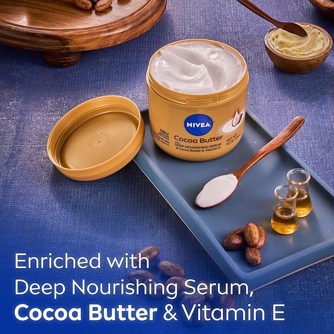 楽天市場】NIVEA Cocoa Butter Body Cream with Deep Nourishing Serum