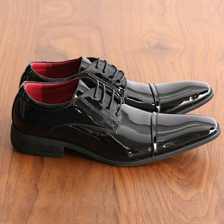 楽天市場】[ 新郎のエナメル ] 結婚式 靴 黒エナメル 新郎 靴 結婚式