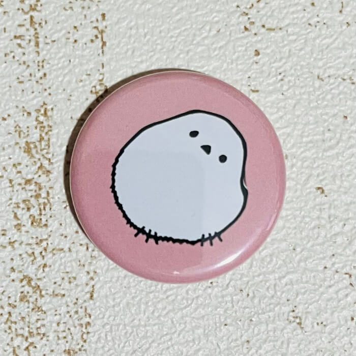 楽天市場】シマエナガ 缶バッジ 「かしげるシマエナガ」 32mm グッズ