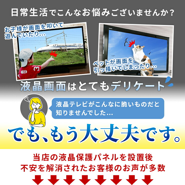 楽天市場】【50型】液晶テレビ保護パネル 《ブルーライトカット