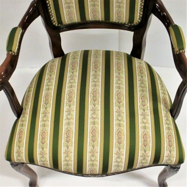 楽天市場】ダイニングチェア 肘付き イタリア製 家具 完成品 木製 布