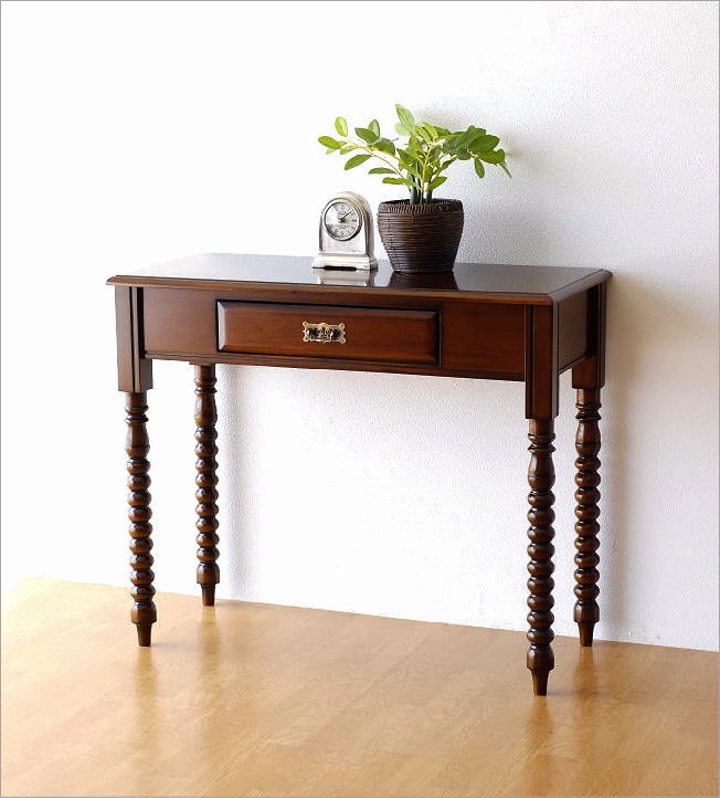 楽天市場】コンソールテーブル アンティーク マホガニー 木製 無垢材