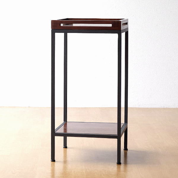 楽天市場】花台 木製 チーク材 アイアン フラワースタンド 玄関 室内