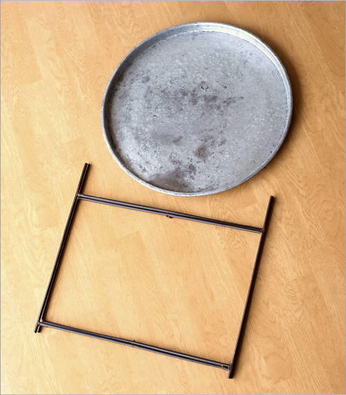 楽天市場】サイドテーブル 折りたたみ 丸 トレイテーブル フチあり