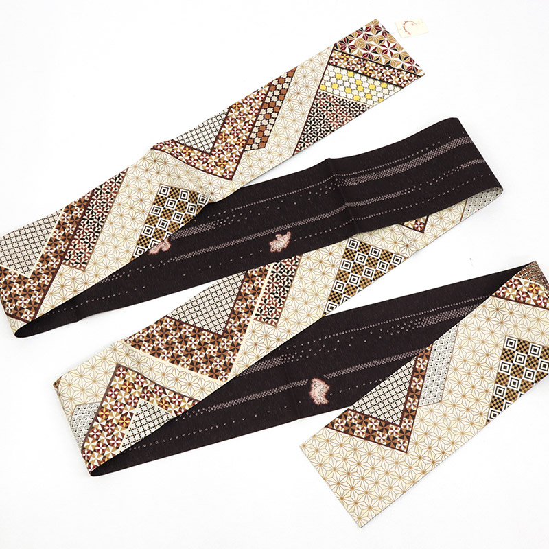 楽天市場】半幅帯 正絹《WAKKA》お仕立て上がり 染リバーシブル半巾帯