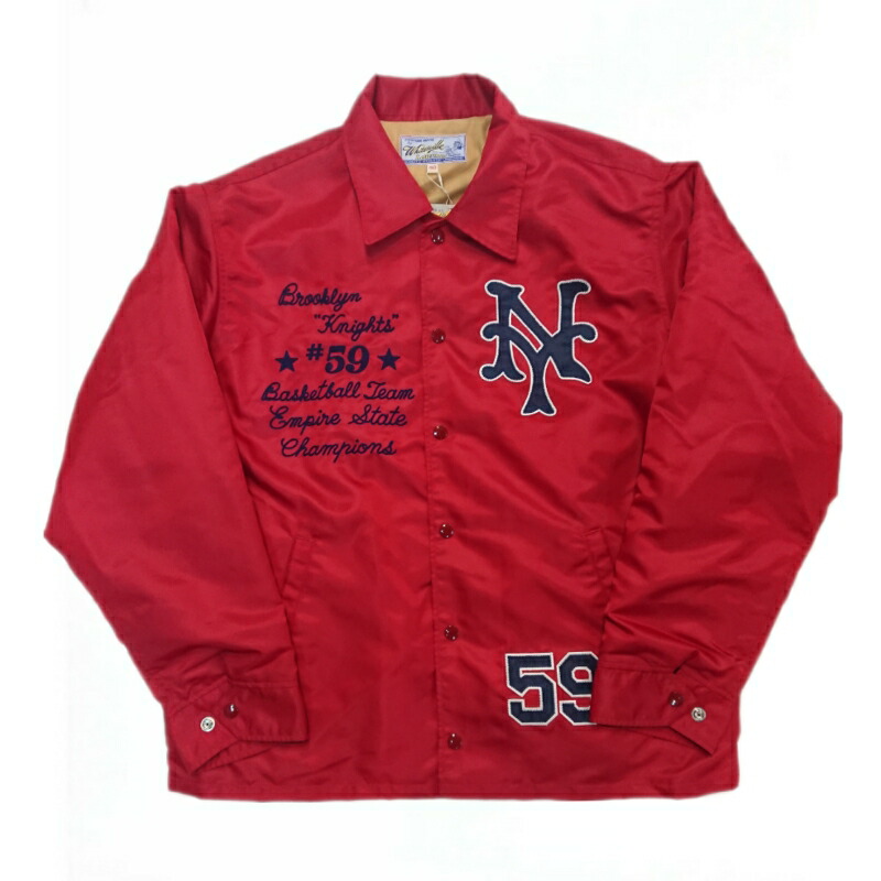 楽天市場】WHITESVILLE NYLON COACH JACKET with EMBROIDERED ホワイツ