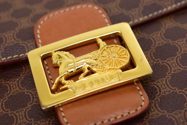 楽天市場】【中古】【美品】CELINE セリーヌ ショルダーバッグ 馬車