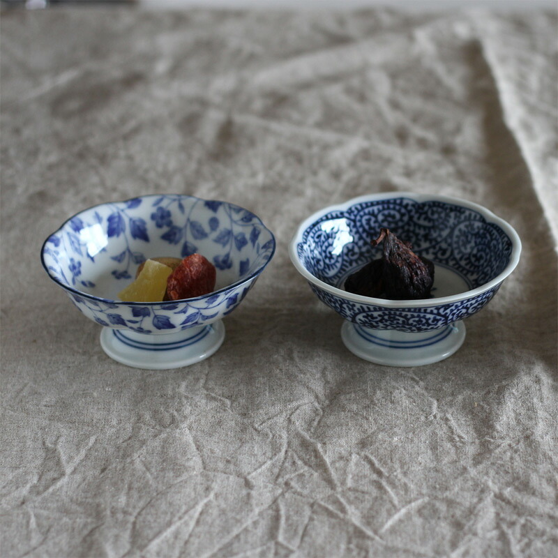 楽天市場】【3/1限定 P5倍】【訳あり】藍染 花型高台小鉢 12cm たこ