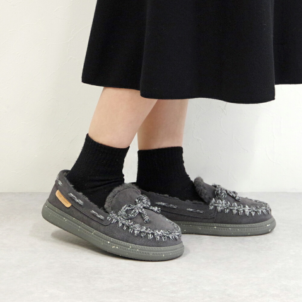 楽天市場】MINNETONKA ミネトンカ ニットステッチボアモカシン【24M08