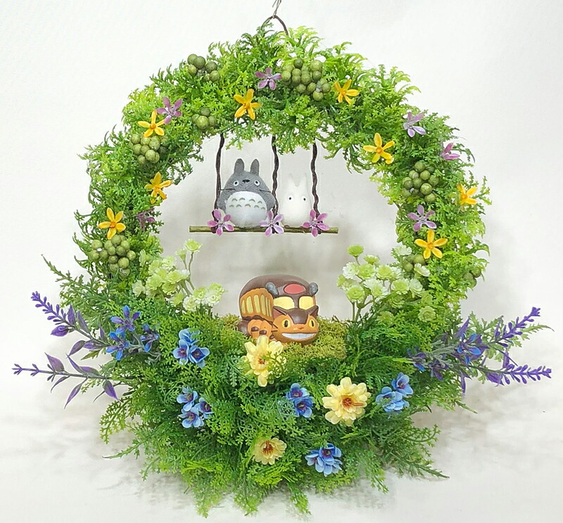 楽天市場】花 となりのトトロ 部屋飾り「R1ぶらんこトトロ仲良しペア