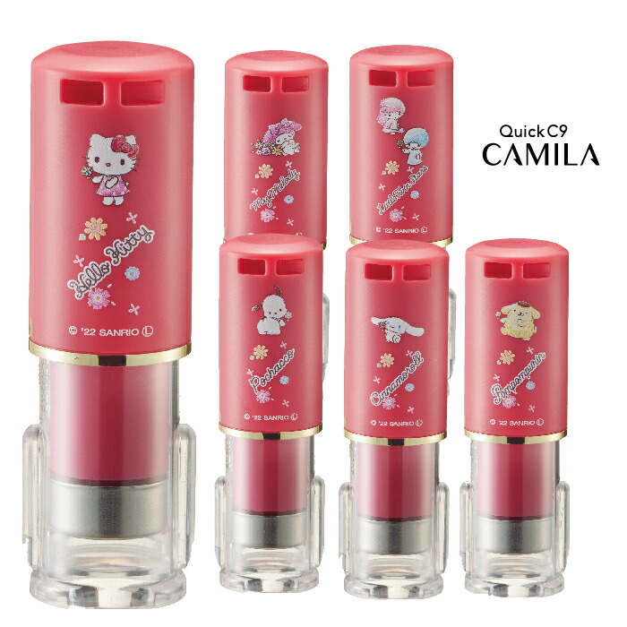 楽天市場】サンリオ ネーム印 キャップレス クイックC9 フラワー